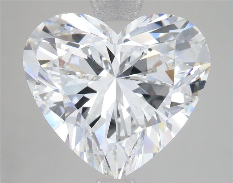 5.08ct F VS2 Rare Carat Ideal Cut Heart Lab Grown Diamond