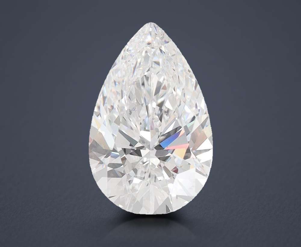 1.37 Carat Pear Lab Diamond