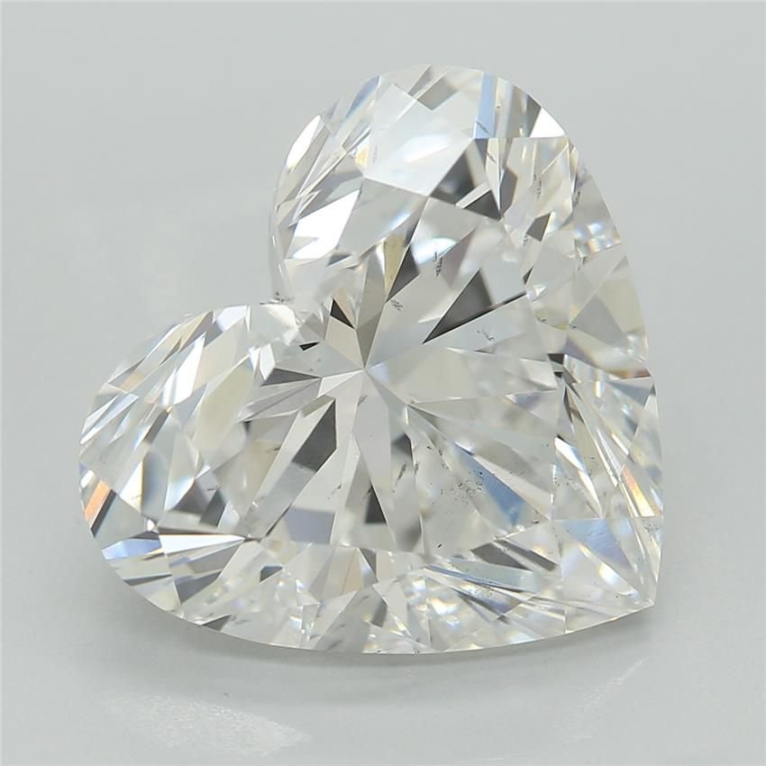 5.01ct E SI1 Rare Carat Ideal Cut Heart Lab Grown Diamond