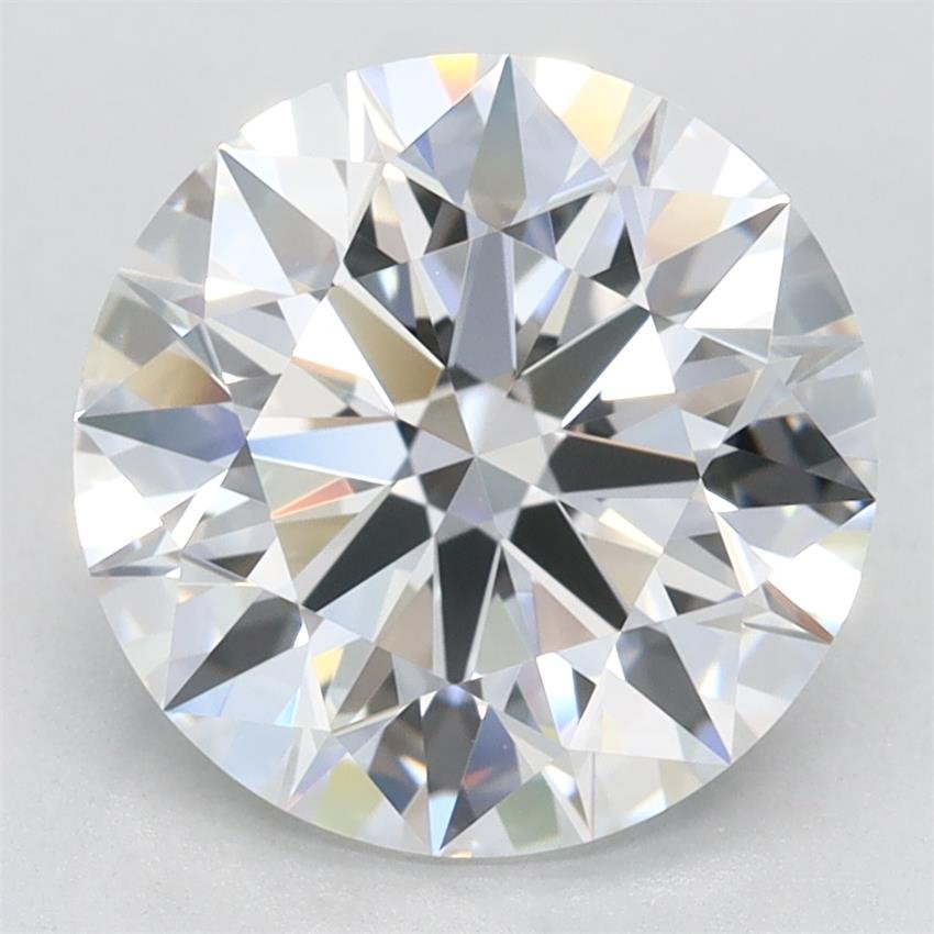 2.87ct D VVS1 Rare Carat Ideal Cut Round Lab Grown Diamond