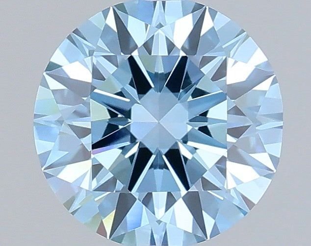 1.01 Ct. Fancy Vivid Blue Round Lab Diamond