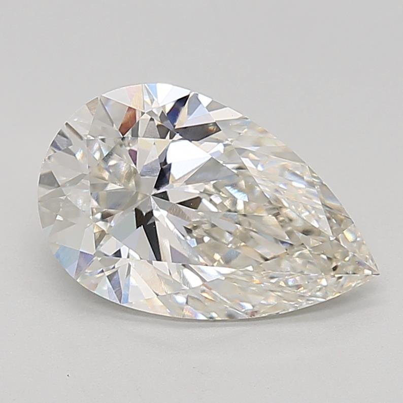 3.09ct G VVS2 Rare Carat Ideal Cut Pear Lab Grown Diamond