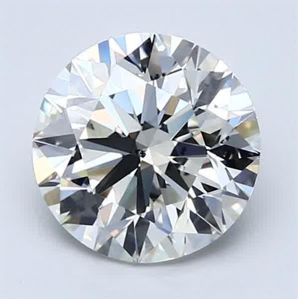 2.31ct I SI1 Rare Carat Ideal Cut Round Diamond