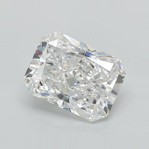 3.30ct E VVS2 Rare Carat Ideal Cut Radiant Lab Grown Diamond