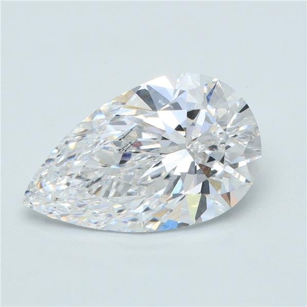 2.37ct E VVS2 Rare Carat Ideal Cut Pear Lab Grown Diamond