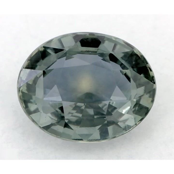 1.64 Carat Green Oval Sapphire