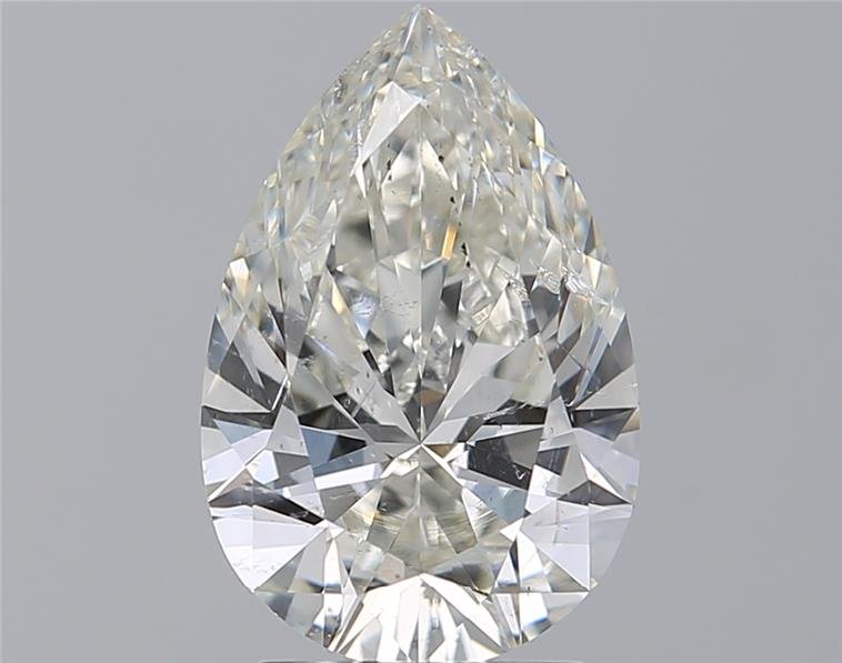 2.80ct J SI2 Rare Carat Ideal Cut Pear Diamond