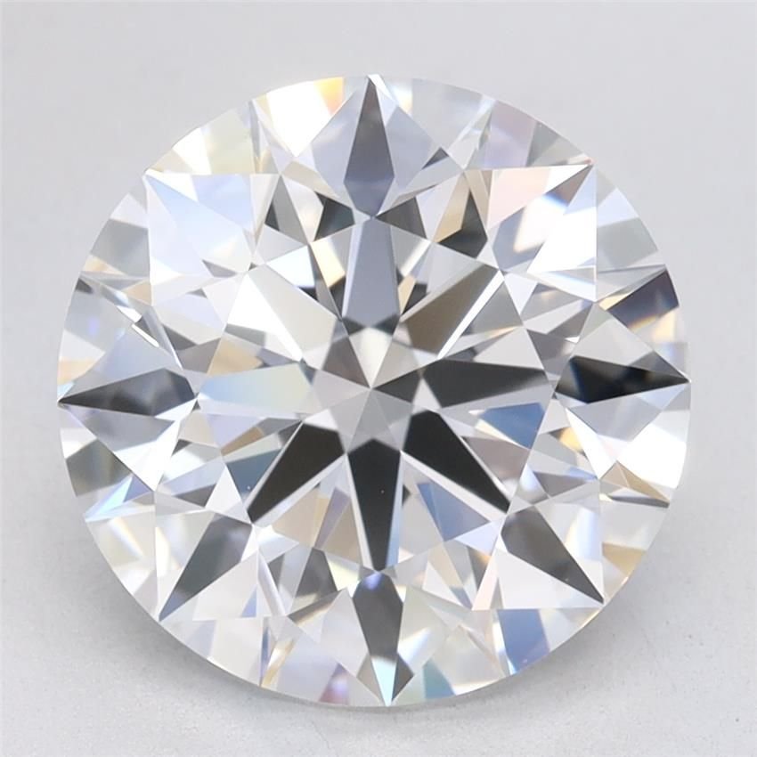 3.59ct D VVS2 Rare Carat Ideal Cut Round Lab Grown Diamond