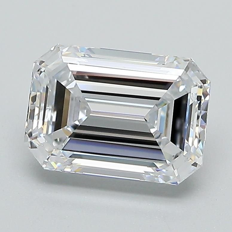 2.08ct F VS2 Rare Carat Ideal Cut Emerald Lab Grown Diamond