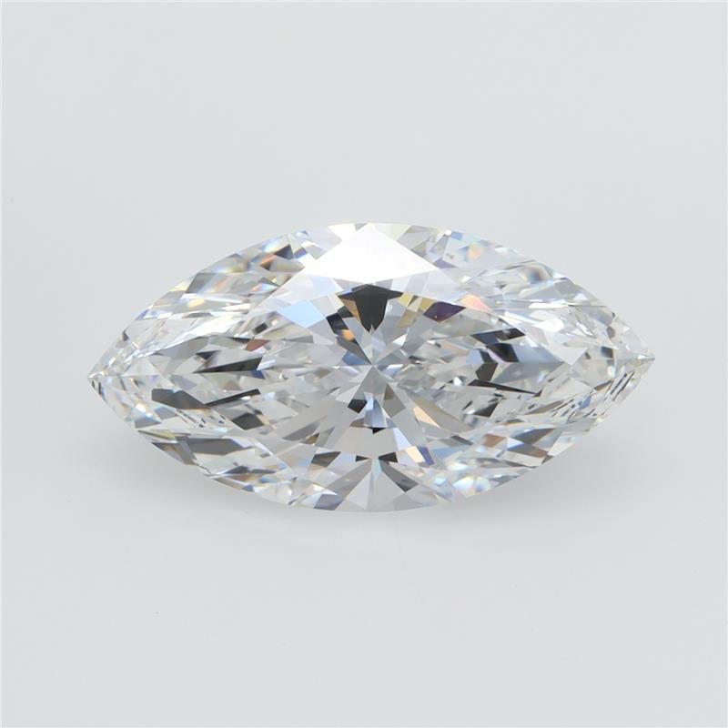 3.27ct E VVS2 Rare Carat Ideal Cut Marquise Lab Grown Diamond