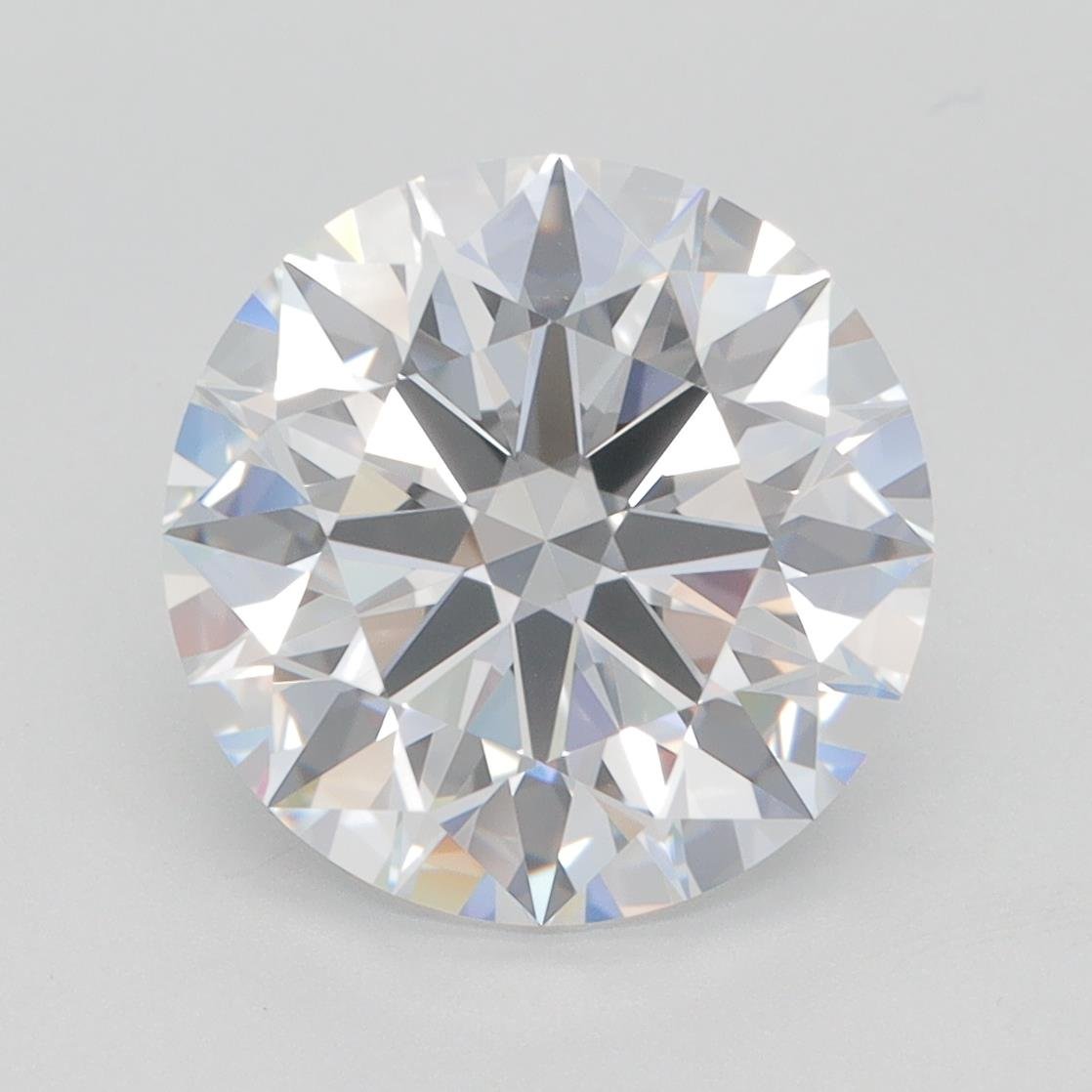 4.27ct E VVS2 Rare Carat Ideal Cut Round Lab Grown Diamond