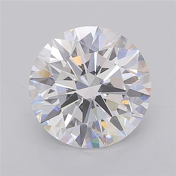 5.05ct E VVS2 Rare Carat Ideal Cut Round Lab Grown Diamond