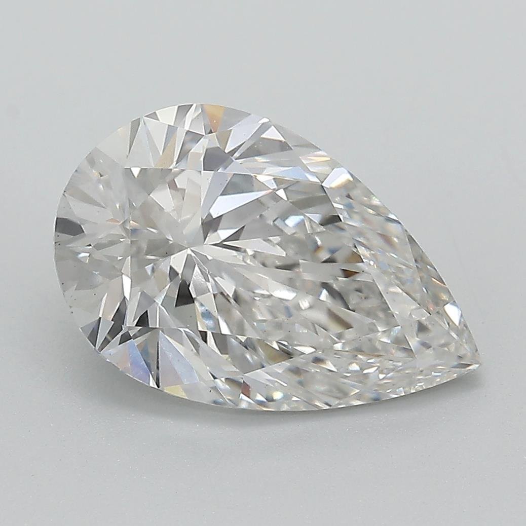 3.02ct G VS1 Rare Carat Ideal Cut Pear Lab Grown Diamond