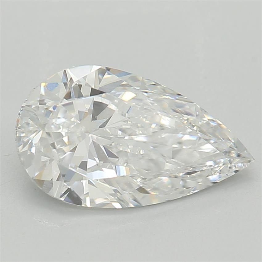 0.88ct D VS1 Rare Carat Ideal Cut Pear Lab Grown Diamond