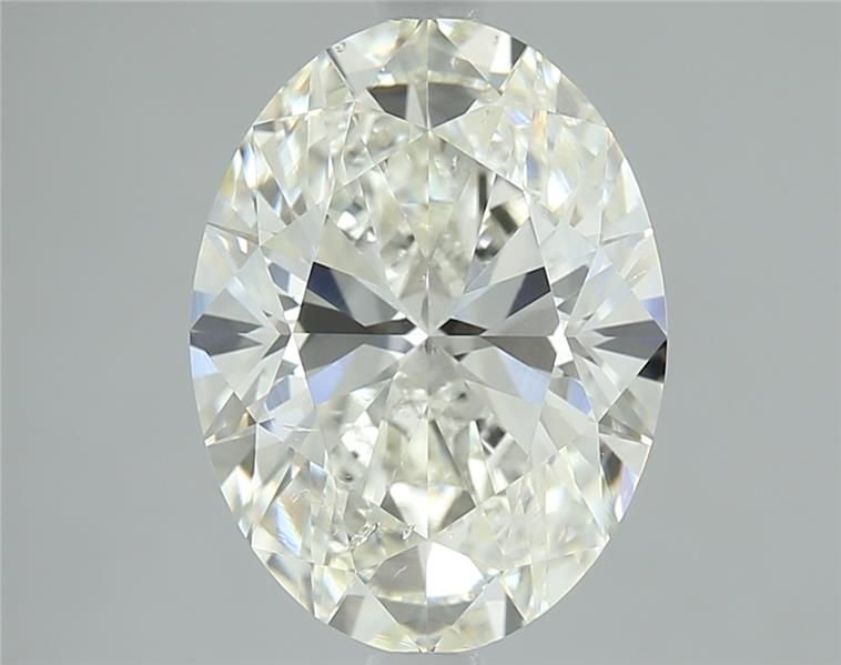 3.02ct K SI1 Rare Carat Ideal Cut Oval Diamond