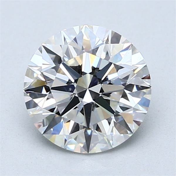 1.71ct H VS2 Rare Carat Ideal Cut Round Diamond