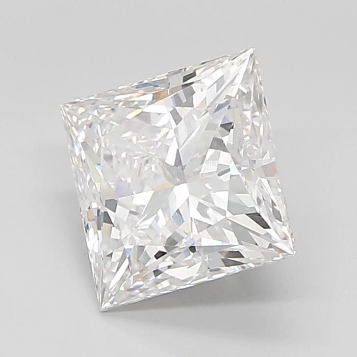 5.05ct E VVS2 Rare Carat Ideal Cut Princess Lab Grown Diamond