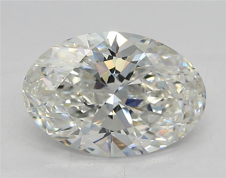 3.01ct F VVS2 Rare Carat Ideal Cut Oval Lab Grown Diamond