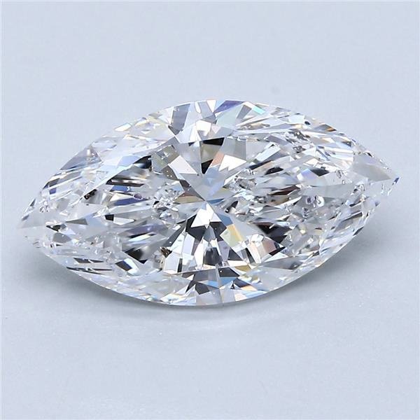 2.50ct D SI2 Rare Carat Ideal Cut Marquise Diamond