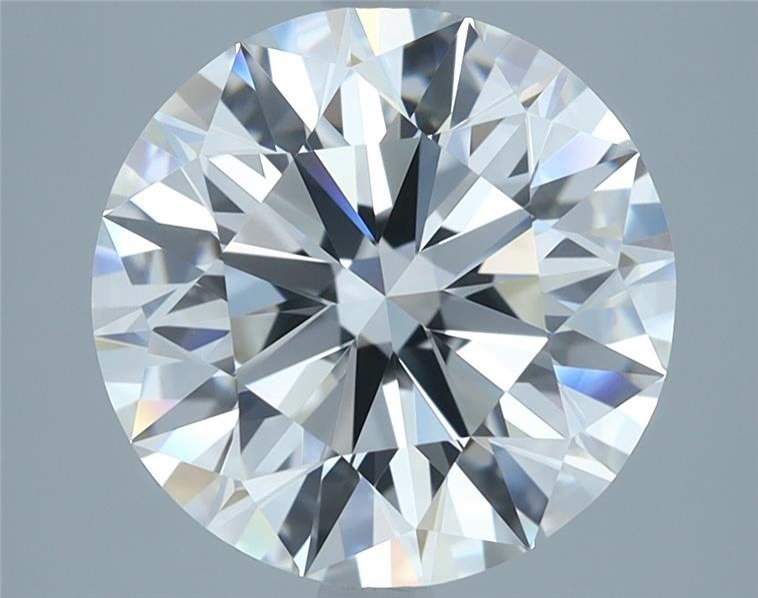 4.08ct F IF Rare Carat Ideal Cut Round Diamond