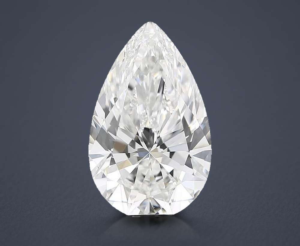 6.00 Carat Pear Lab Diamond