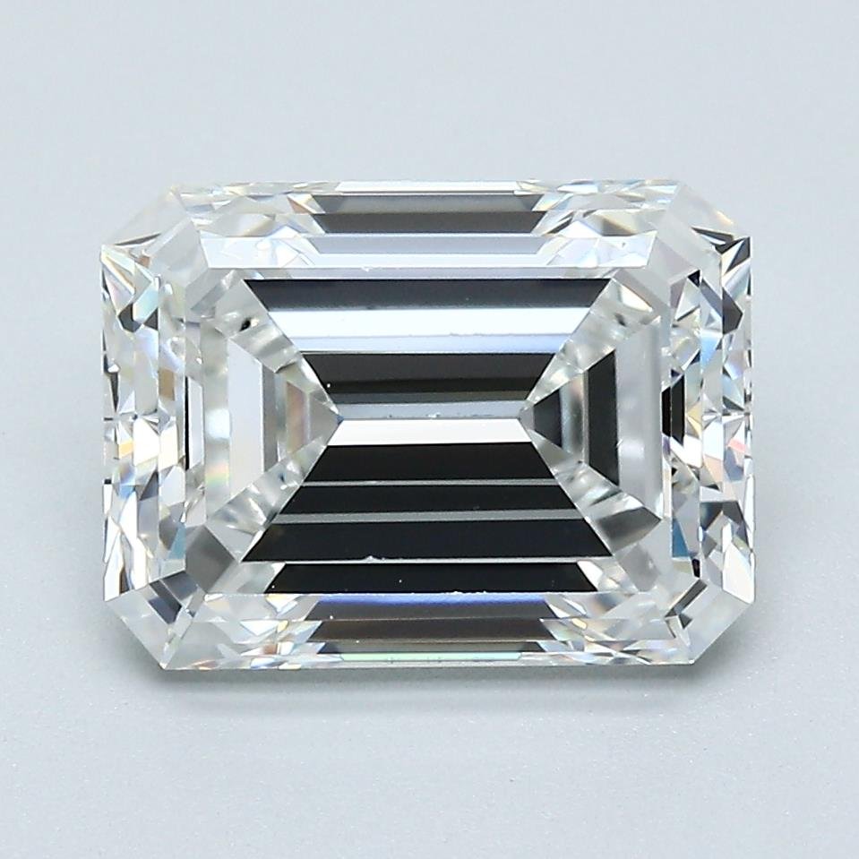3.41ct G VVS2 Very Good Cut Emerald Diamond