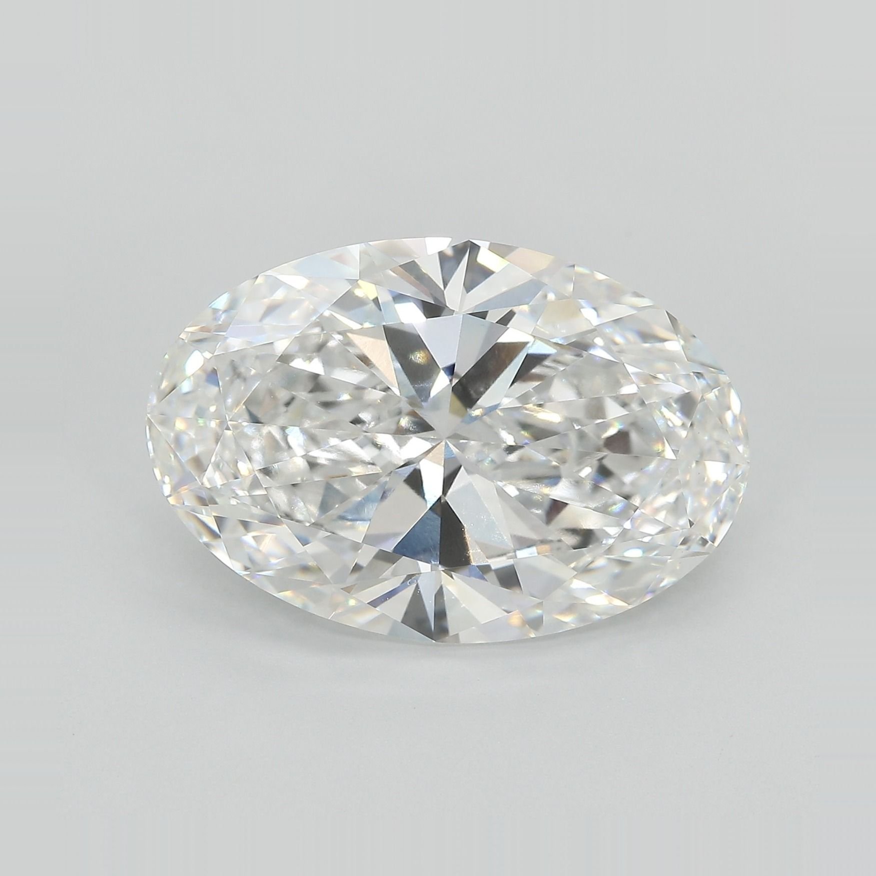12.18ct F VVS2 Rare Carat Ideal Cut Oval Lab Grown Diamond