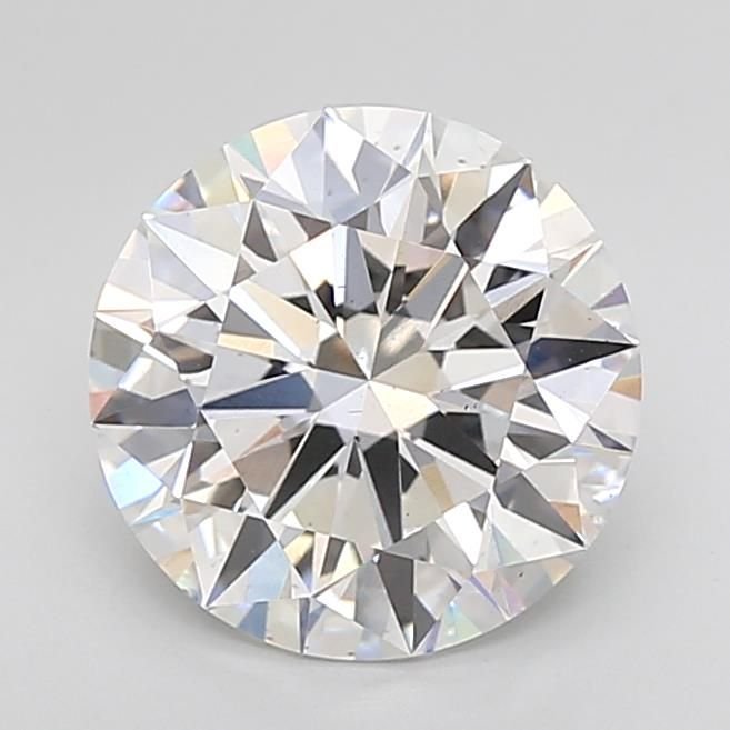 3.05ct D VS2 Rare Carat Ideal Cut Round Lab Grown Diamond