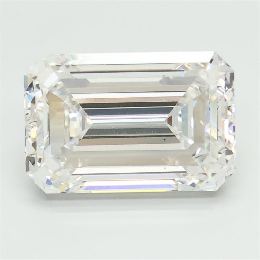 4.51ct E VS2 Excellent Cut Emerald Lab Grown Diamond