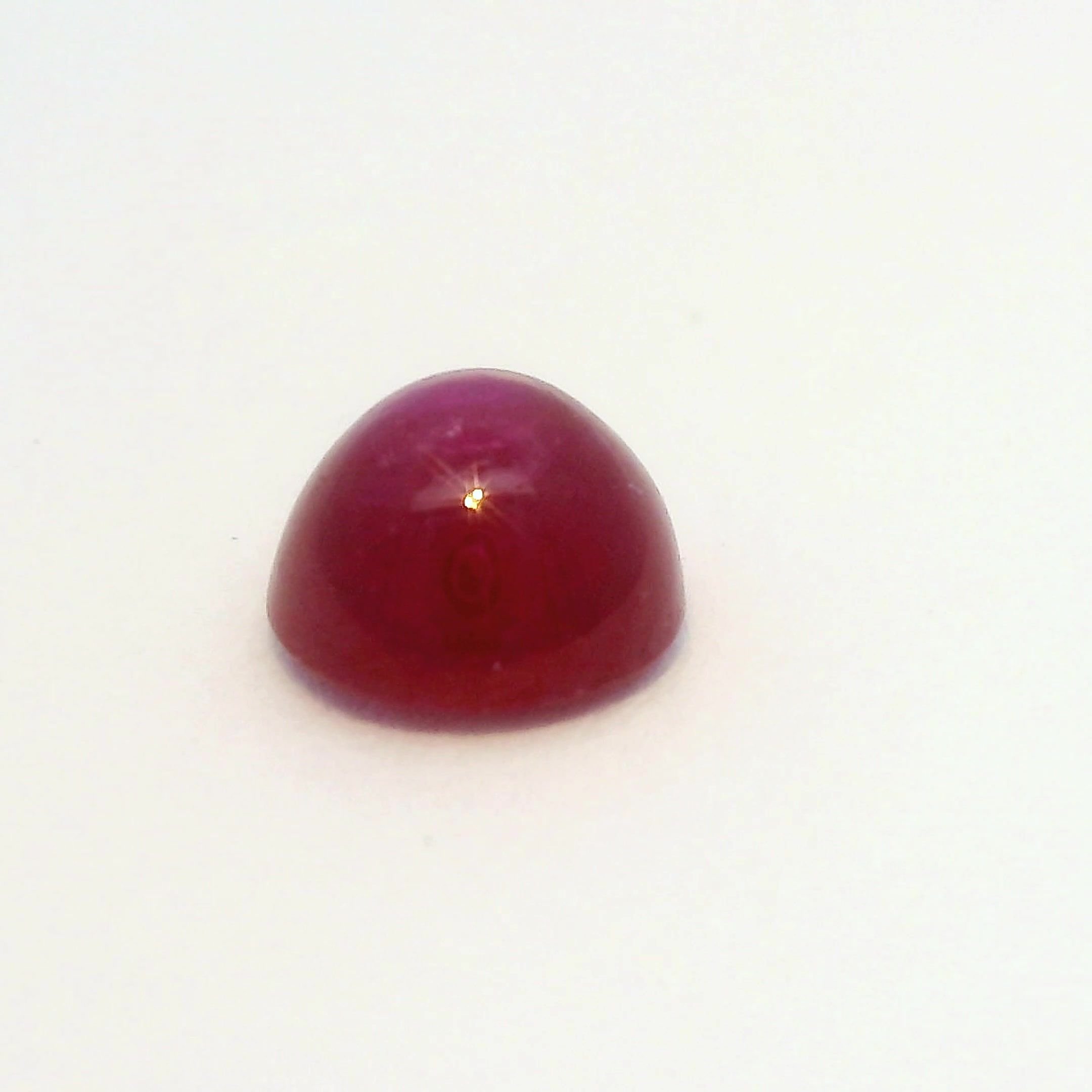 0.72 Carat Red Round Ruby
