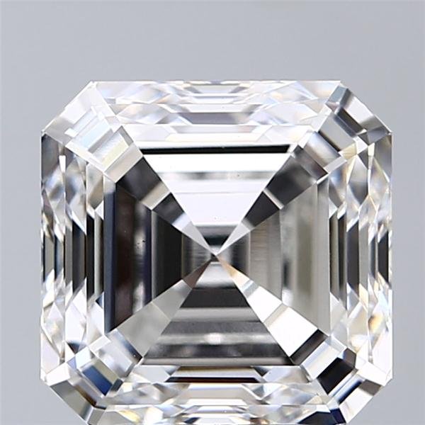 6.18ct F VS1 Rare Carat Ideal Cut Asscher Lab Grown Diamond