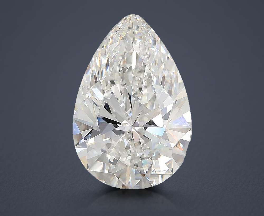 6.02 Carat Pear Lab Diamond