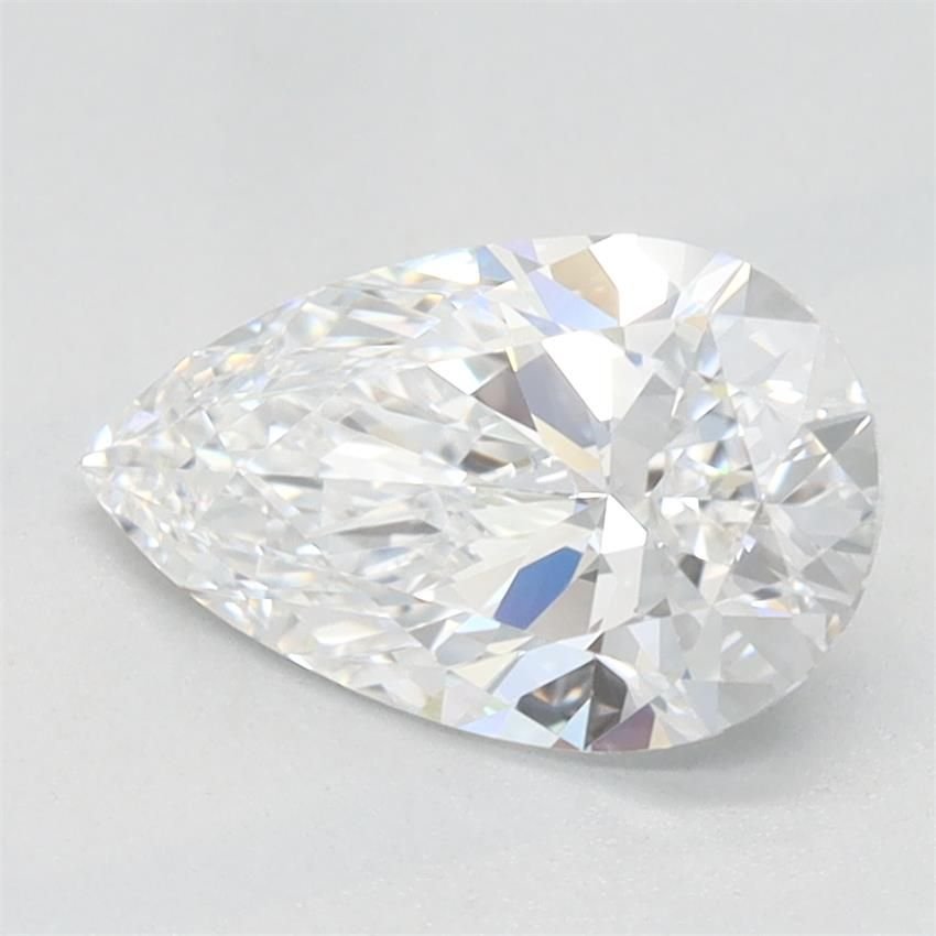 1.12ct D VVS2 Rare Carat Ideal Cut Pear Lab Grown Diamond