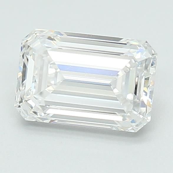 1.11ct D VVS2 Rare Carat Ideal Cut Emerald Lab Grown Diamond