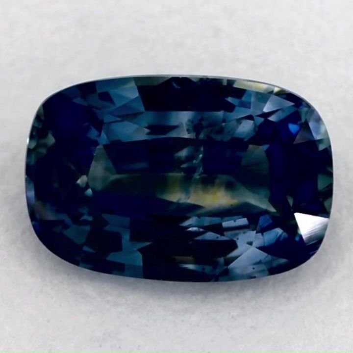 1.87 Carat Blue Cushion Sapphire