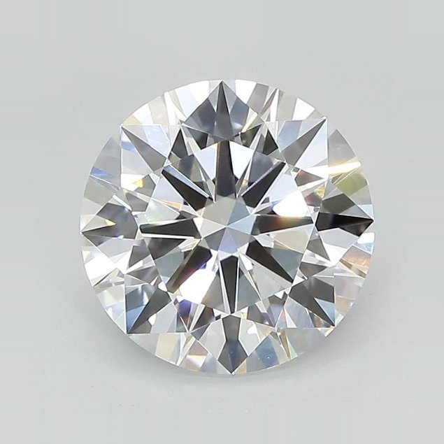 2.88ct D VVS2 Rare Carat Ideal Cut Round Lab Grown Diamond