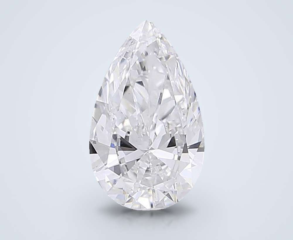 0.58 Carat Pear Lab Diamond