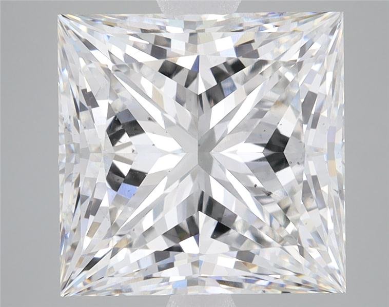 6.49ct F VS2 Rare Carat Ideal Cut Princess Lab Grown Diamond