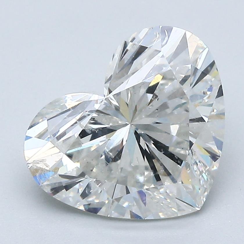 3.02ct I SI2 Rare Carat Ideal Cut Heart Diamond
