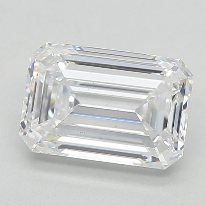 1.50ct D SI1 Rare Carat Ideal Cut Emerald Lab Grown Diamond