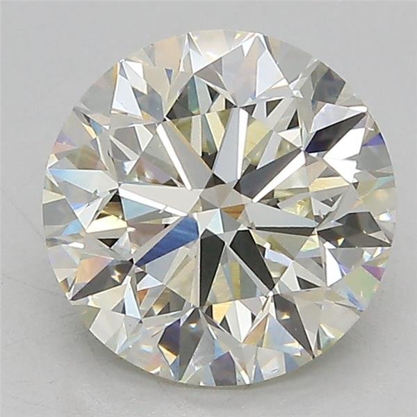 3.02ct J VS2 Very Good Cut Round Lab Grown Diamond