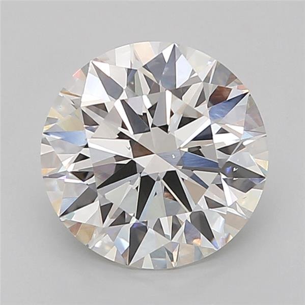 3.02ct F VS2 Rare Carat Ideal Cut Round Lab Grown Diamond