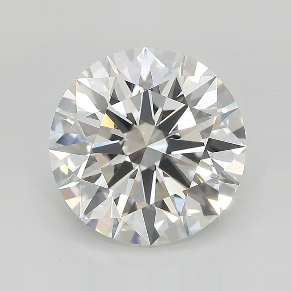 4.01ct E VVS2 Rare Carat Ideal Cut Round Lab Grown Diamond
