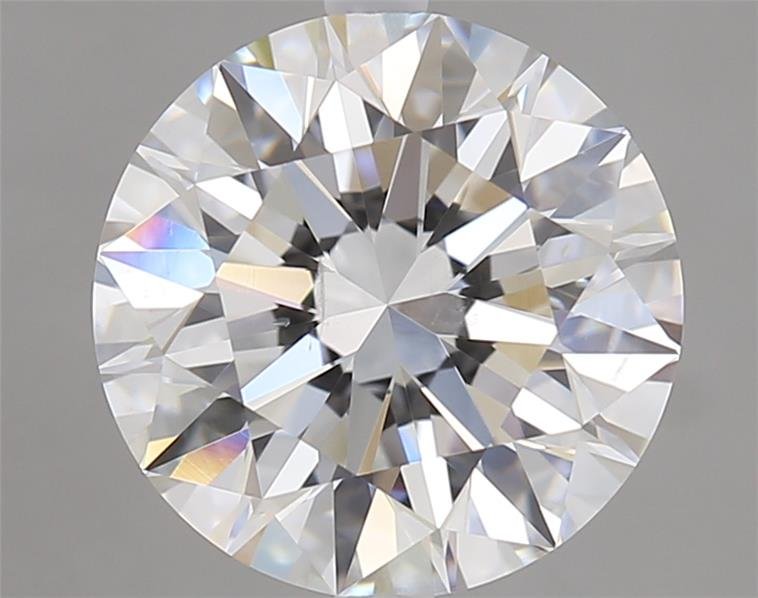 2.11ct F SI2 Rare Carat Ideal Cut Round Diamond