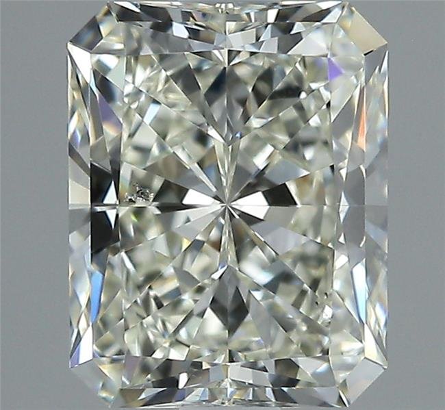 2.01ct K SI2 Rare Carat Ideal Cut Radiant Diamond