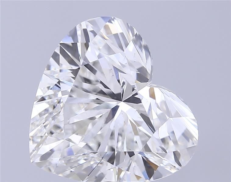 7.03ct F VS2 Rare Carat Ideal Cut Heart Lab Grown Diamond