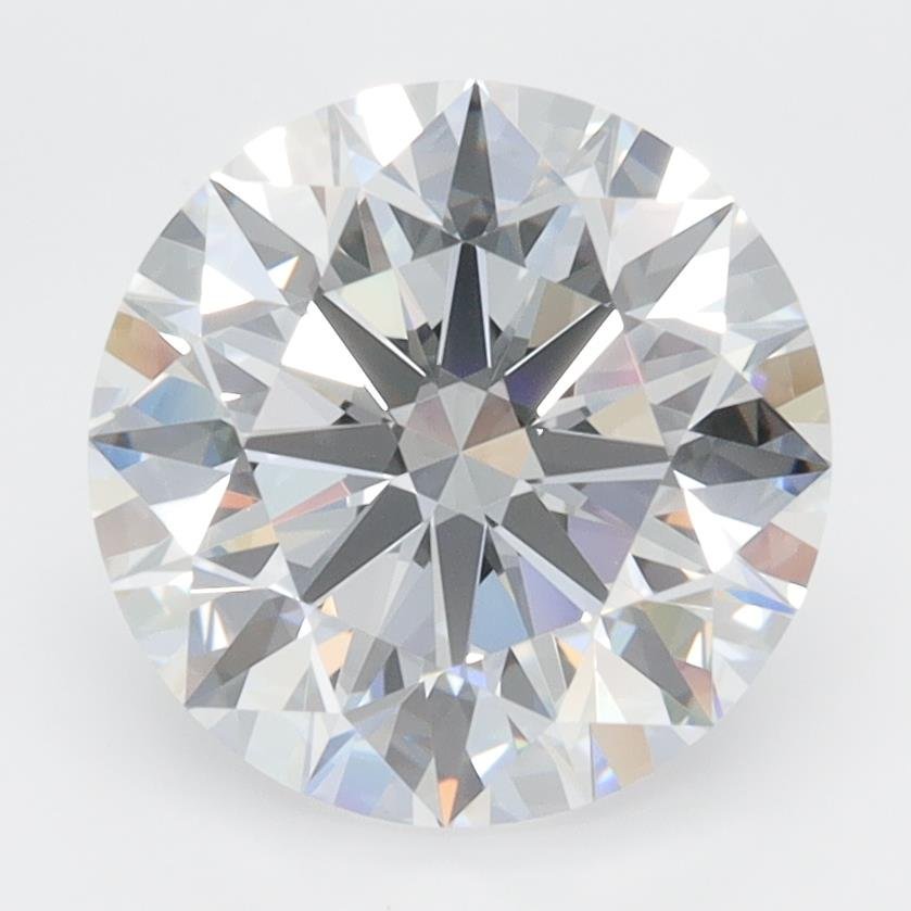 3.26ct D VVS2 Rare Carat Ideal Cut Round Lab Grown Diamond