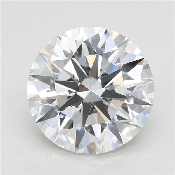 3.08ct D VVS2 Rare Carat Ideal Cut Round Lab Grown Diamond