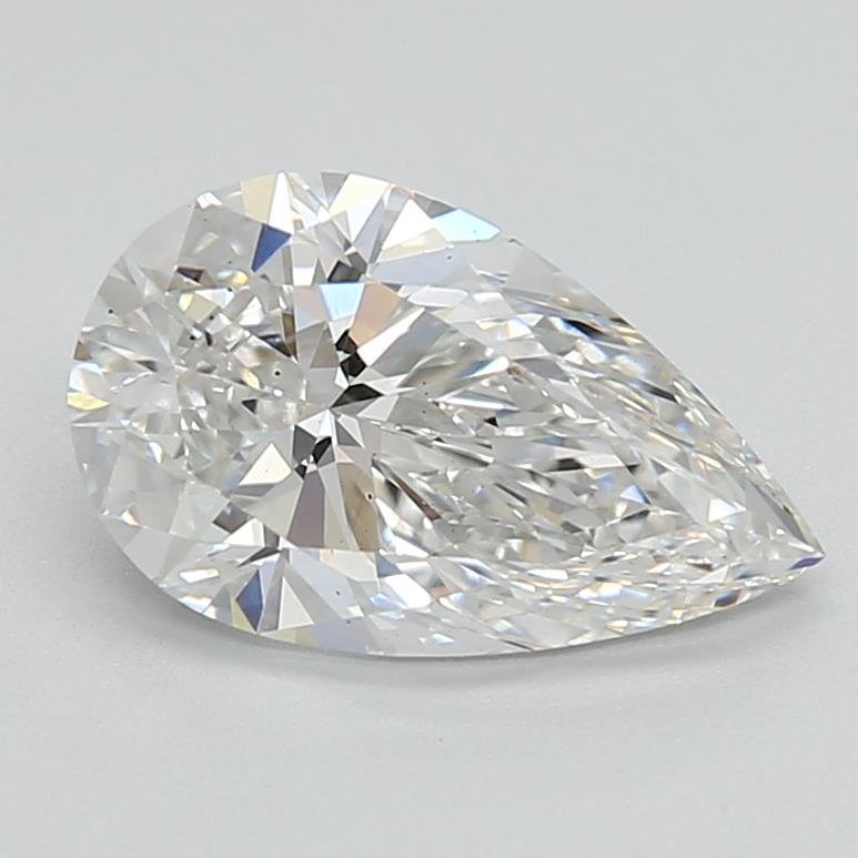 1.68ct E VS2 Rare Carat Ideal Cut Pear Lab Grown Diamond
