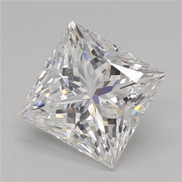 2.05ct E VVS2 Rare Carat Ideal Cut Princess Lab Grown Diamond